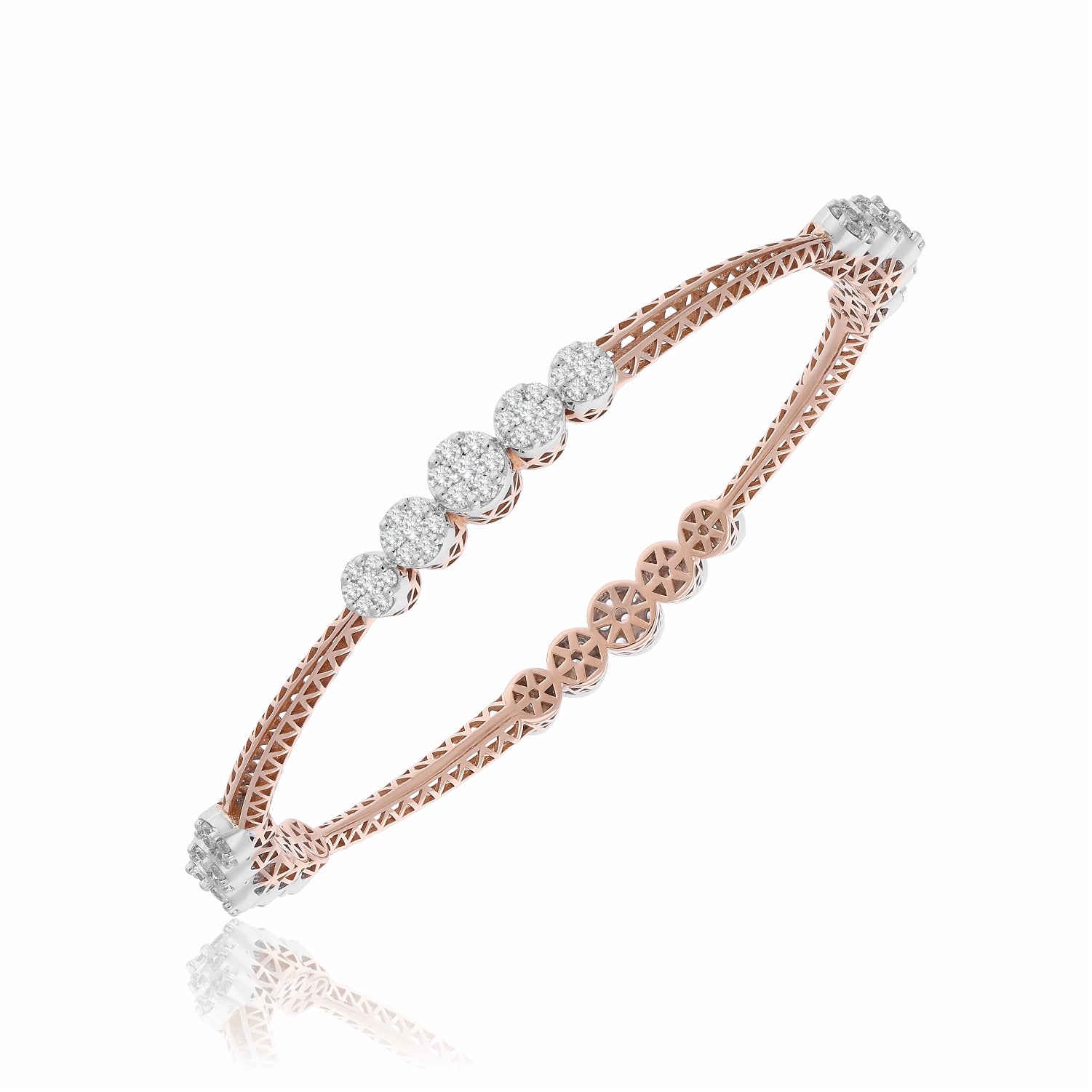 Petal Path Lab Grown Diamond Bangle