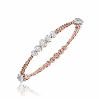 Petal Path Lab Grown Diamond Bangle