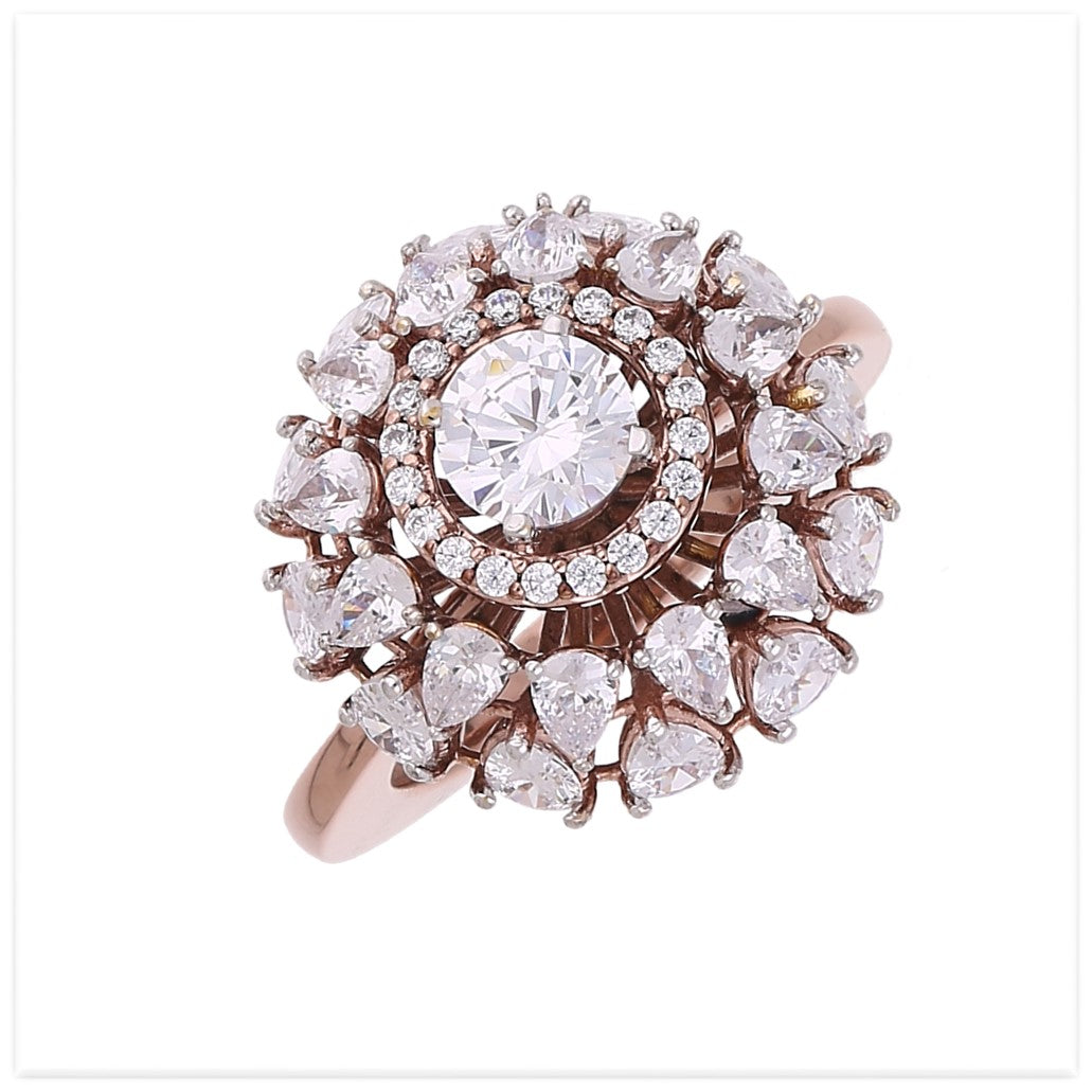 Elegant Lab Grown Diamond Cluster Ring