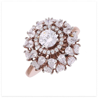 Elegant Lab Grown Diamond Cluster Ring
