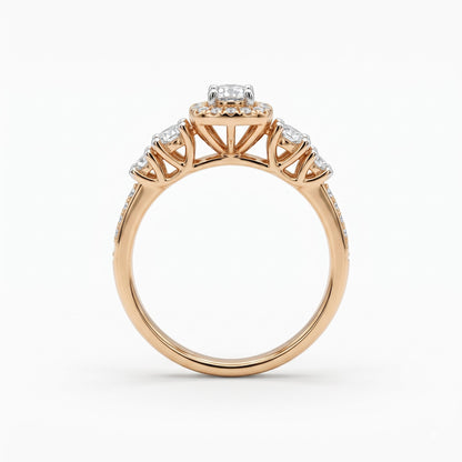 Avelora Halo Lab Grown Diamond Ring