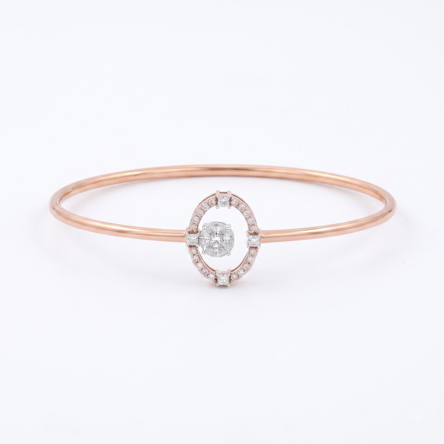 Shimmer Crest Lab Grown Diamond Bangle
