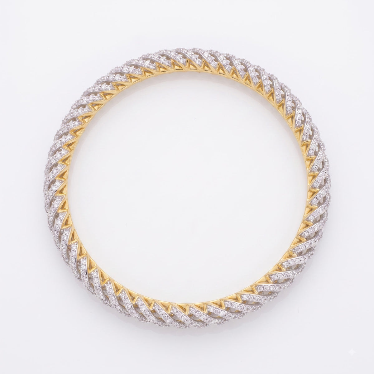 Streak of Light Lab Grown Diamond Bangle