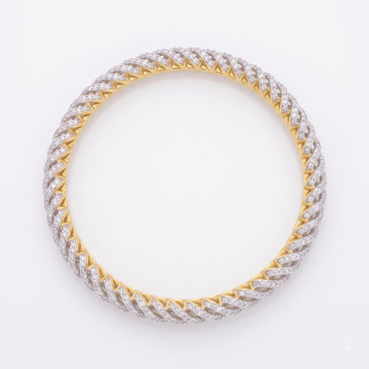 Streak of Light Lab Grown Diamond Bangle