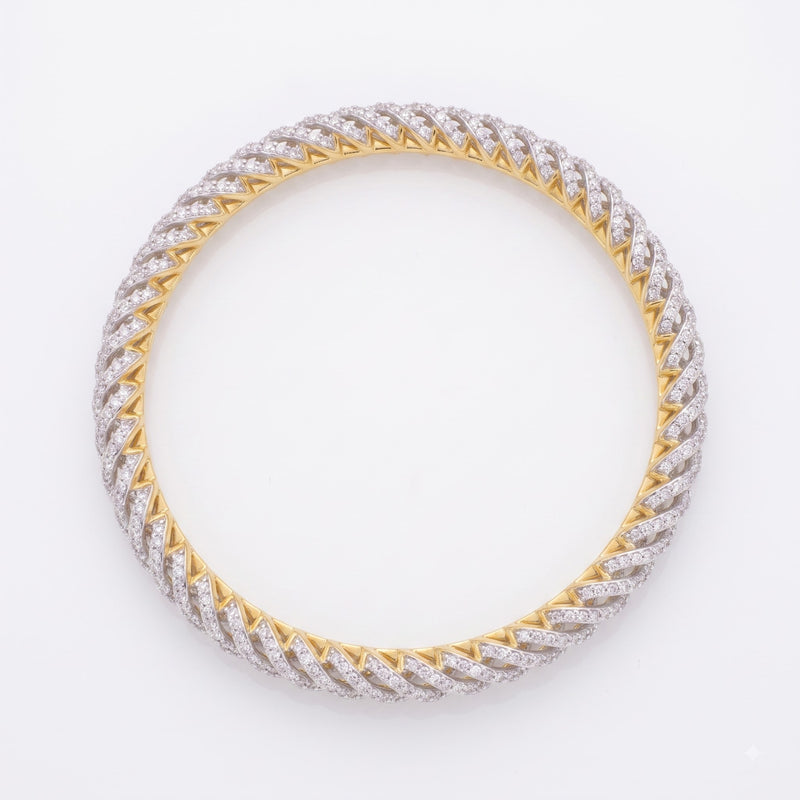 Streak of Light Lab Grown Diamond Bangle