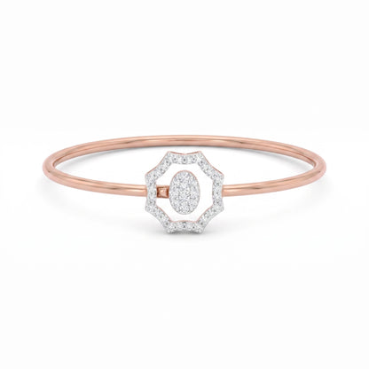 Octagon Aura Lab Grown Diamond Bangle