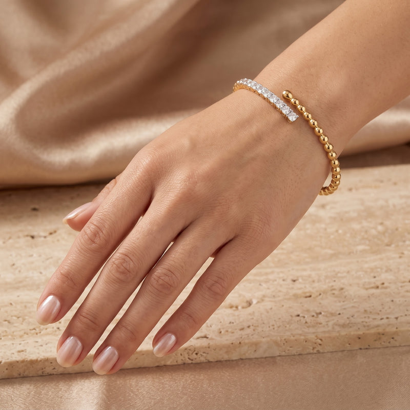 Nova Curve Lab Grown Diamond Bangle