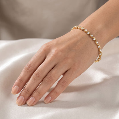 OceanWhirl Lab Grown Diamond Bangle