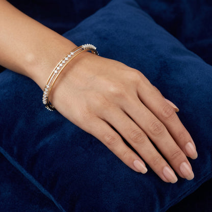 StellarTrace Lab Grown Diamond Bangle