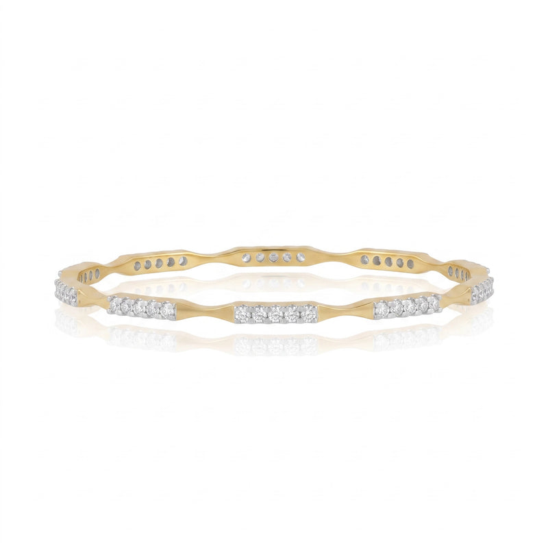 Linear Luxe Lab Grown Diamond Bangle