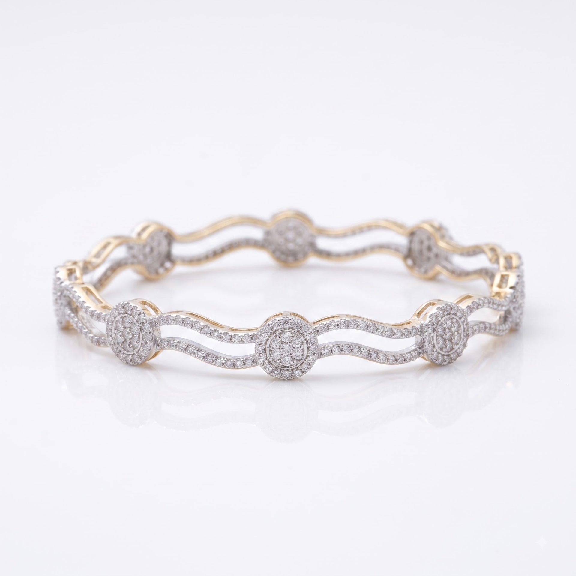 Lyric Bypass Lab Grown Diamond Bangle