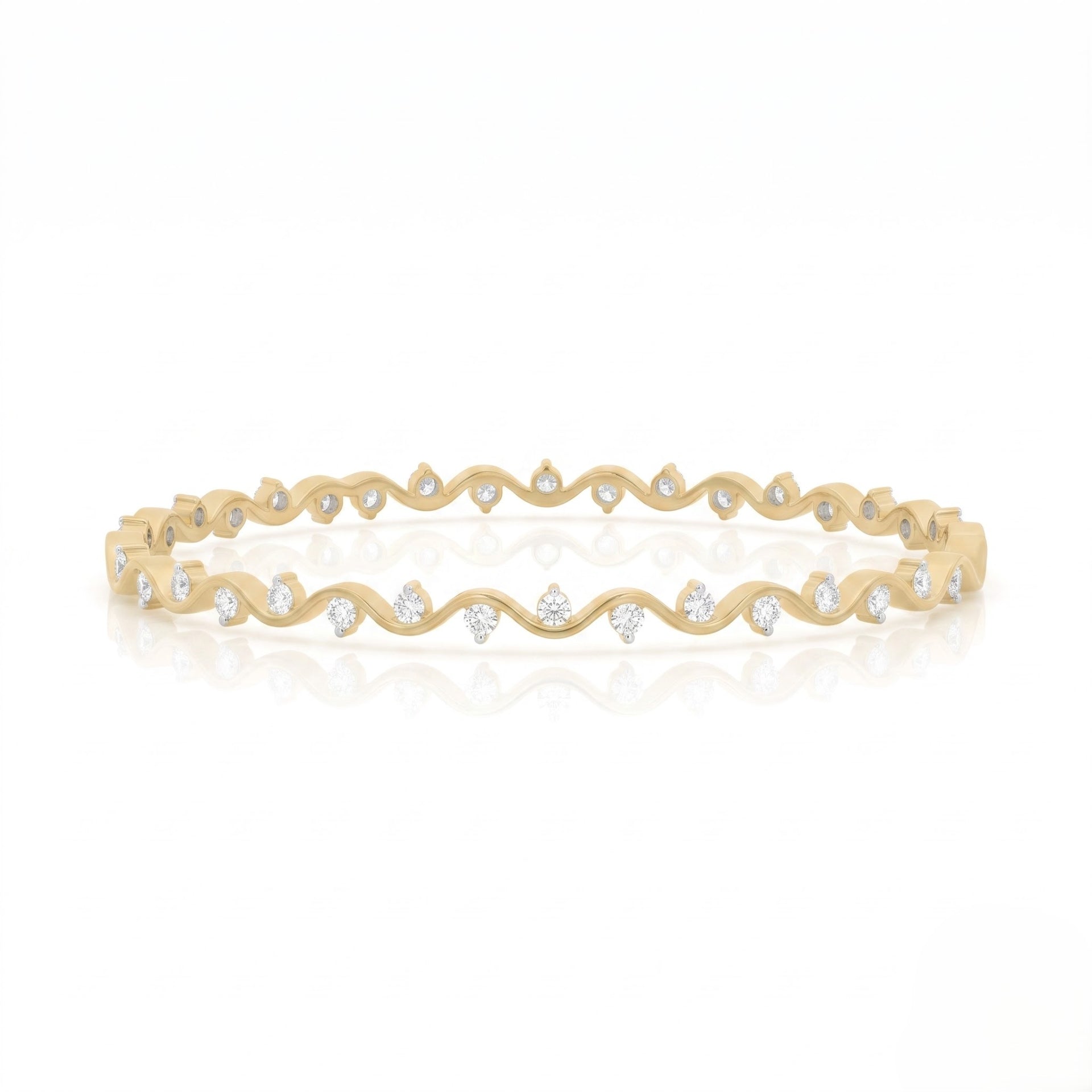 OceanWhirl Lab Grown Diamond Bangle