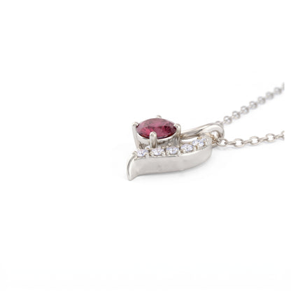 Tender Love Platinum Plated Lab Grown Diamond Pendant