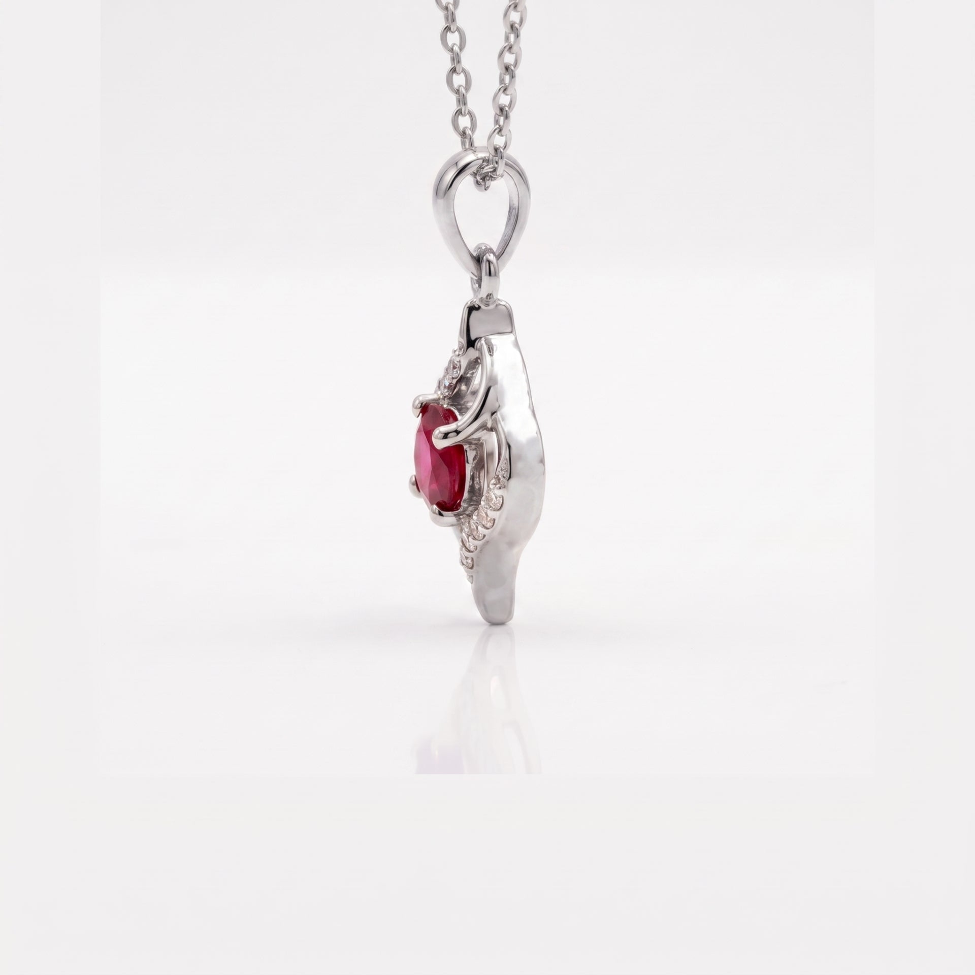 Centricity Platinum Plated Lab Grown Diamond Pendant