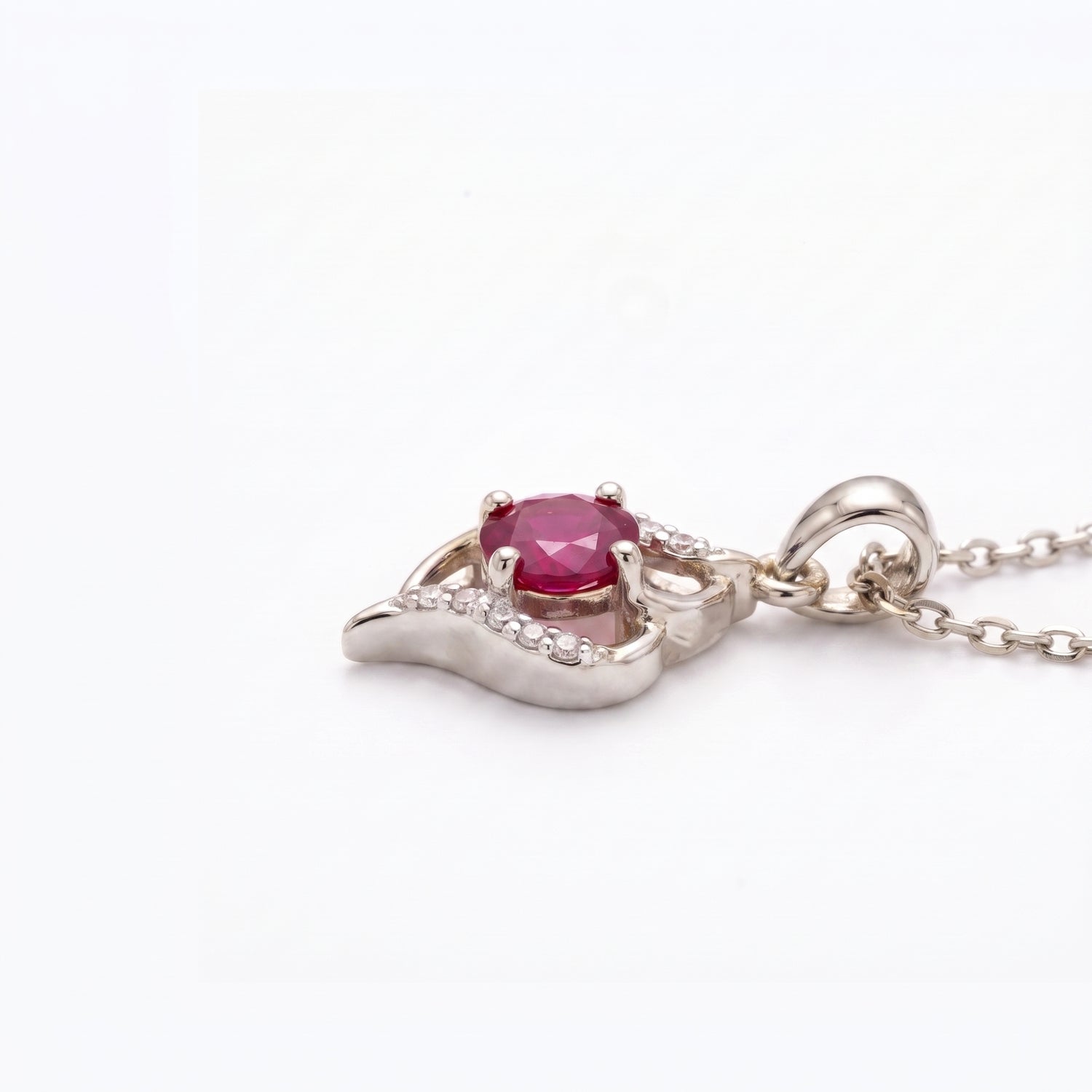 Centricity Platinum Plated Lab Grown Diamond Pendant
