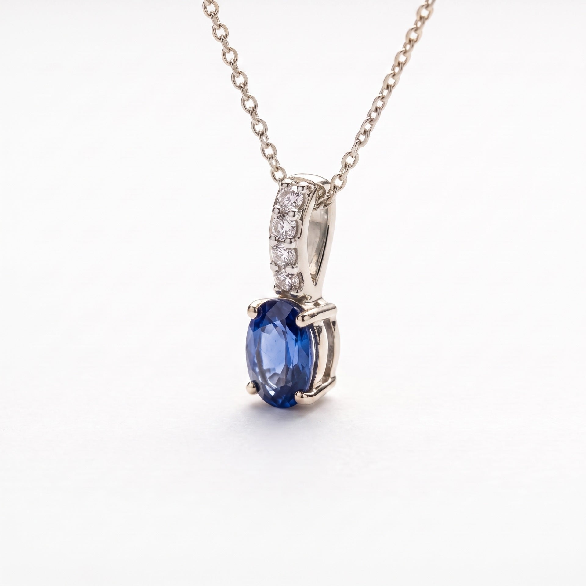 Vionna Halo Platinum Plated Lab Grown Diamond Pendant