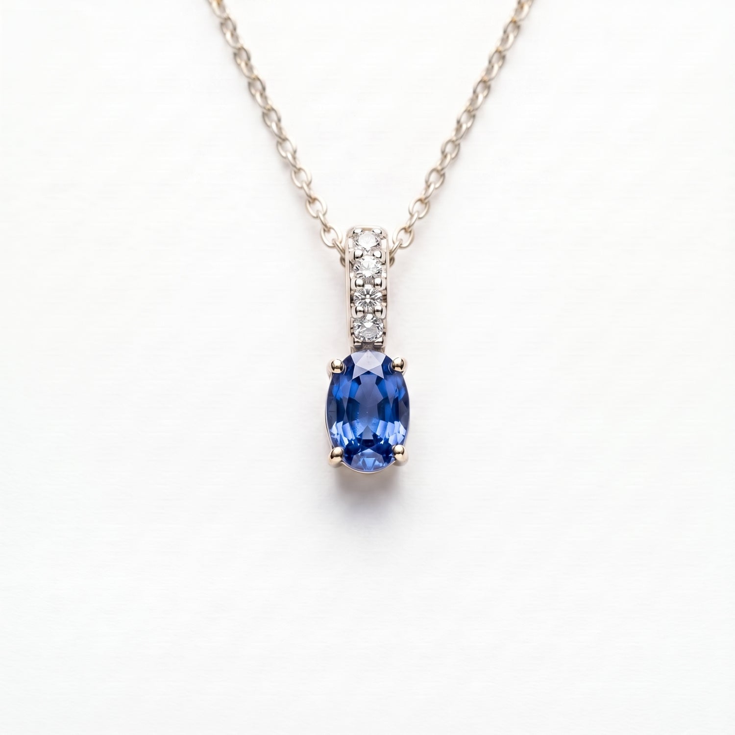 Vionna Halo Platinum Plated Lab Grown Diamond Pendant