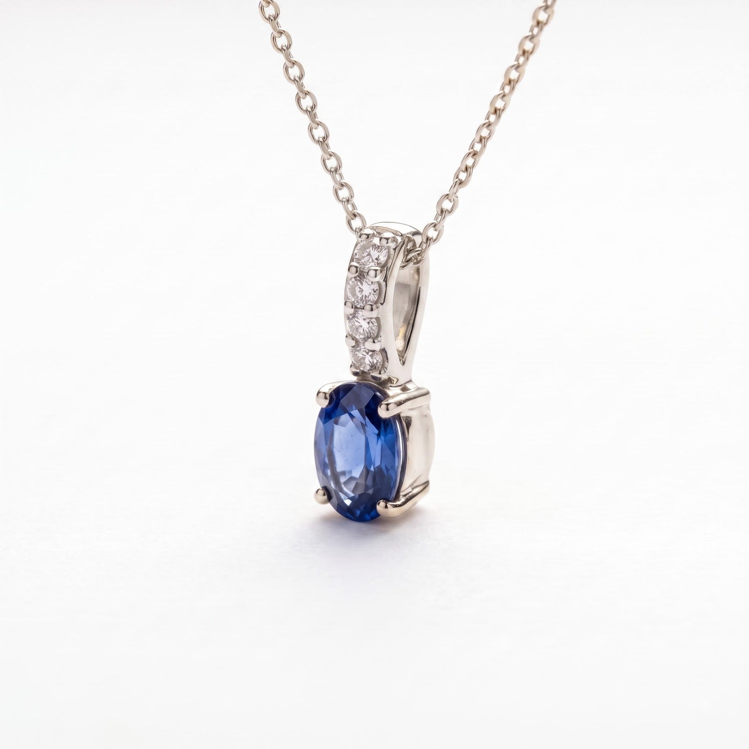 Vionna Halo Platinum Plated Lab Grown Diamond Pendant