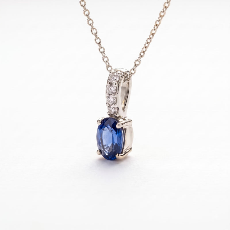 Vionna Halo Platinum Plated Lab Grown Diamond Pendant
