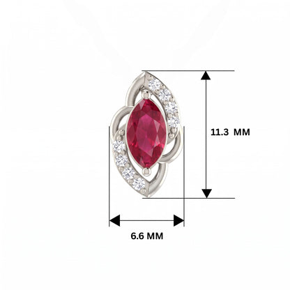 Swirling Dew Platinum Plated Lab Grown Diamond Pendant