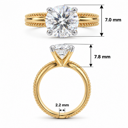 Virelle Classic Solitaire Lab Grown Diamond Ring