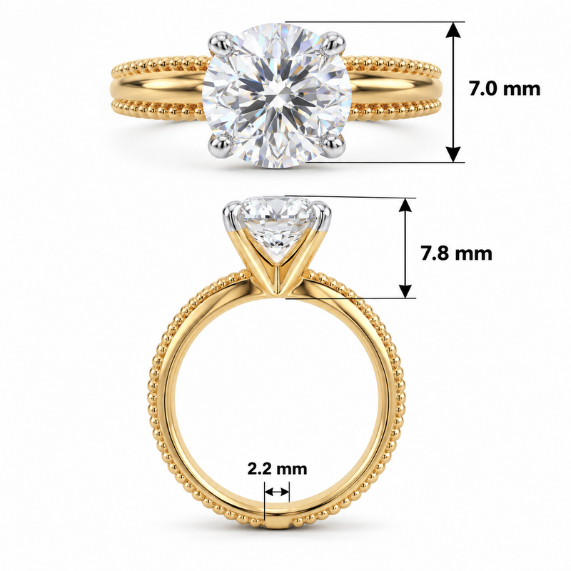 Virelle Classic Solitaire Lab Grown Diamond Ring