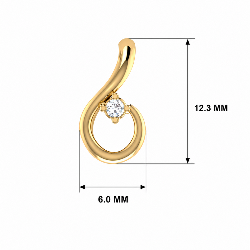 Starlight Nest Gold Plated Lab Grown Diamond Pendant