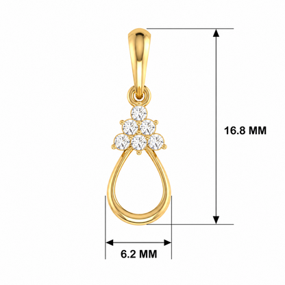 Eternal Ember Gold Plated Lab Grown Diamond Pendant