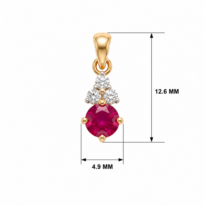 Snowberry Cluster Gold Plated Lab Grown Diamond Pendant
