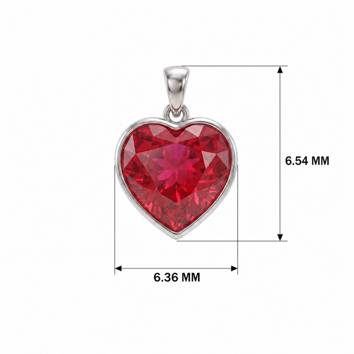 Liora Love Platinum Plated Lab Grown Diamond Pendant