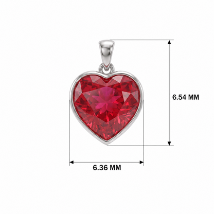 Liora Love Platinum Plated Lab Grown Diamond Pendant