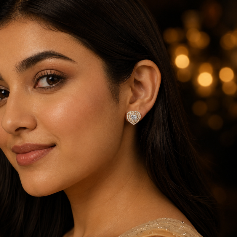 Enchanted Affection Solitaire Lab Grown Diamond Earrings