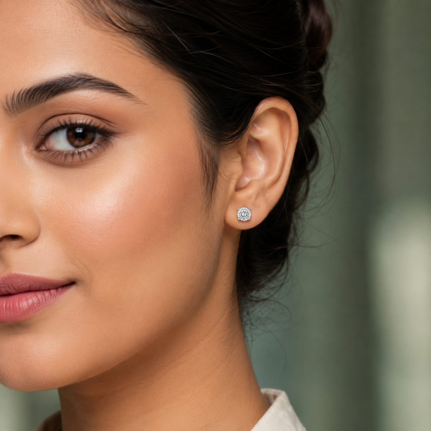 Endless Light Solitaire Lab Grown Diamond Earring