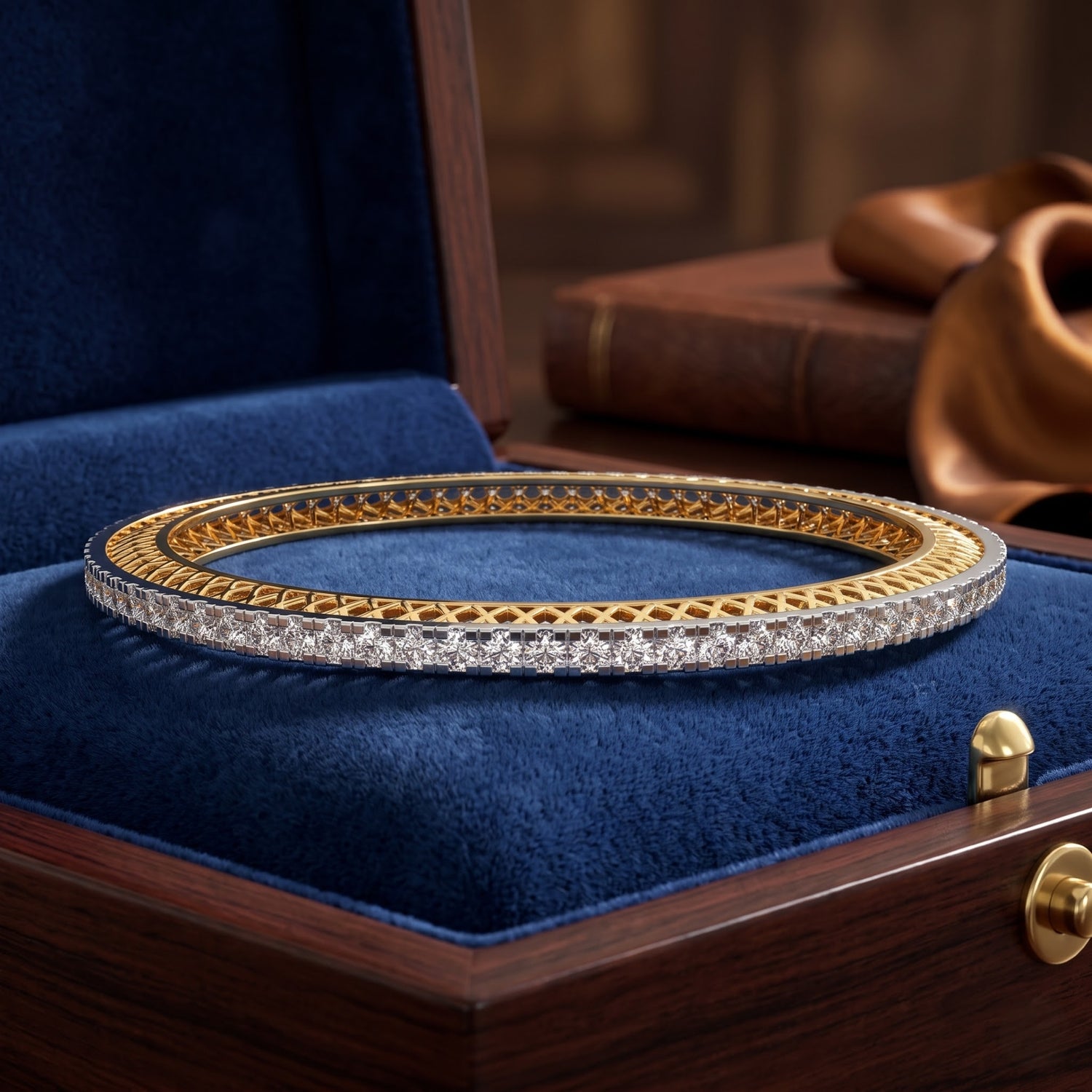 Luxe Radiance Lab Grown Diamond Eternity Bangle