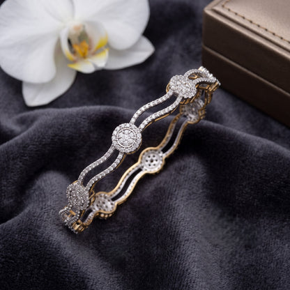 Lyric Bypass Lab Grown Diamond Bangle