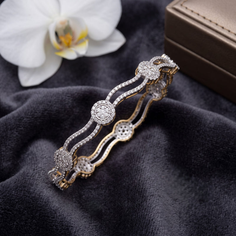Lyric Bypass Lab Grown Diamond Bangle