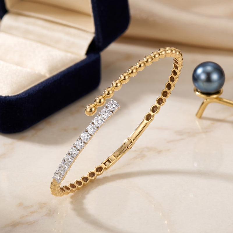 Nova Curve Lab Grown Diamond Bangle