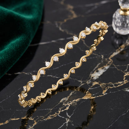 OceanWhirl Lab Grown Diamond Bangle