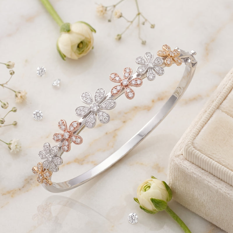 Petal Parade Lab Grown Diamond Bangle