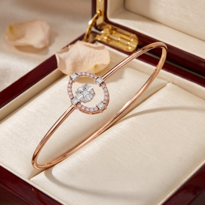 Shimmer Crest Lab Grown Diamond Bangle