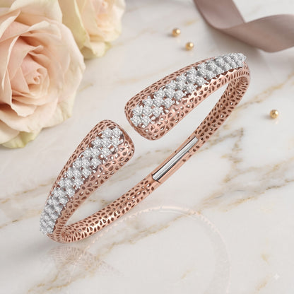 Starlight Embrace Lab Grown Diamond Bangle
