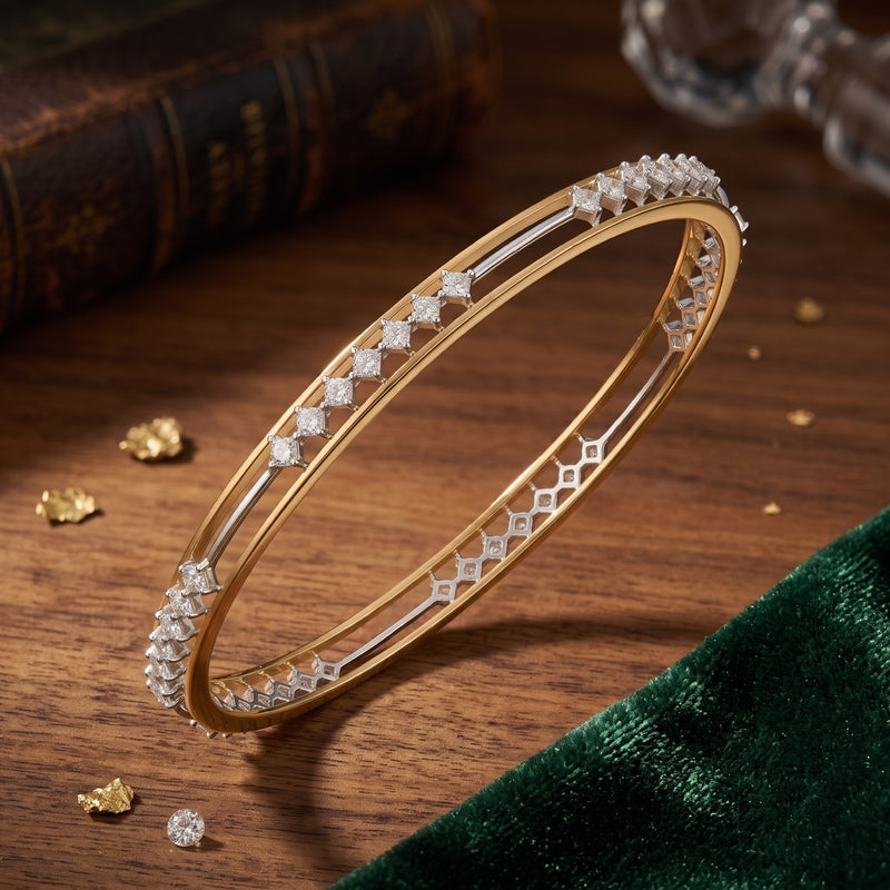 StellarTrace Lab Grown Diamond Bangle