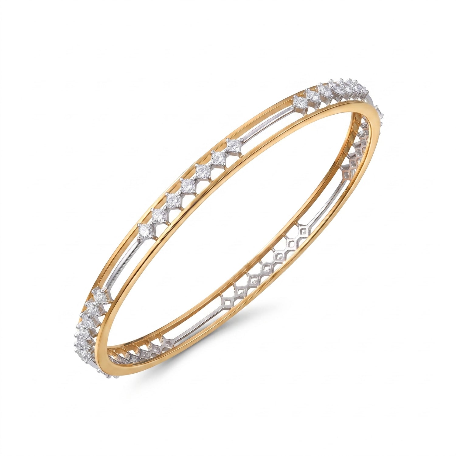 StellarTrace Lab Grown Diamond Bangle