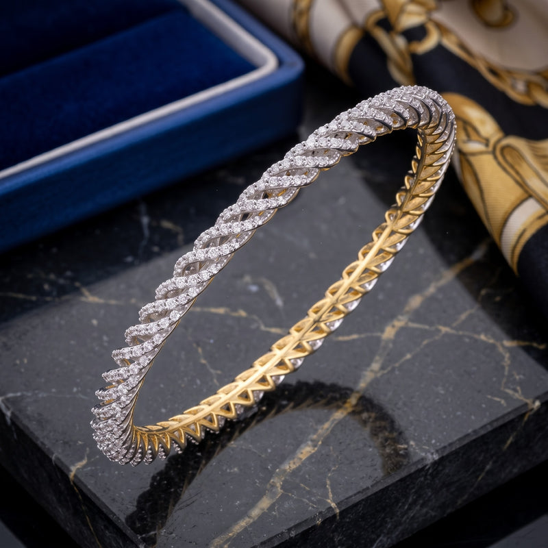 Streak of Light Lab Grown Diamond Bangle