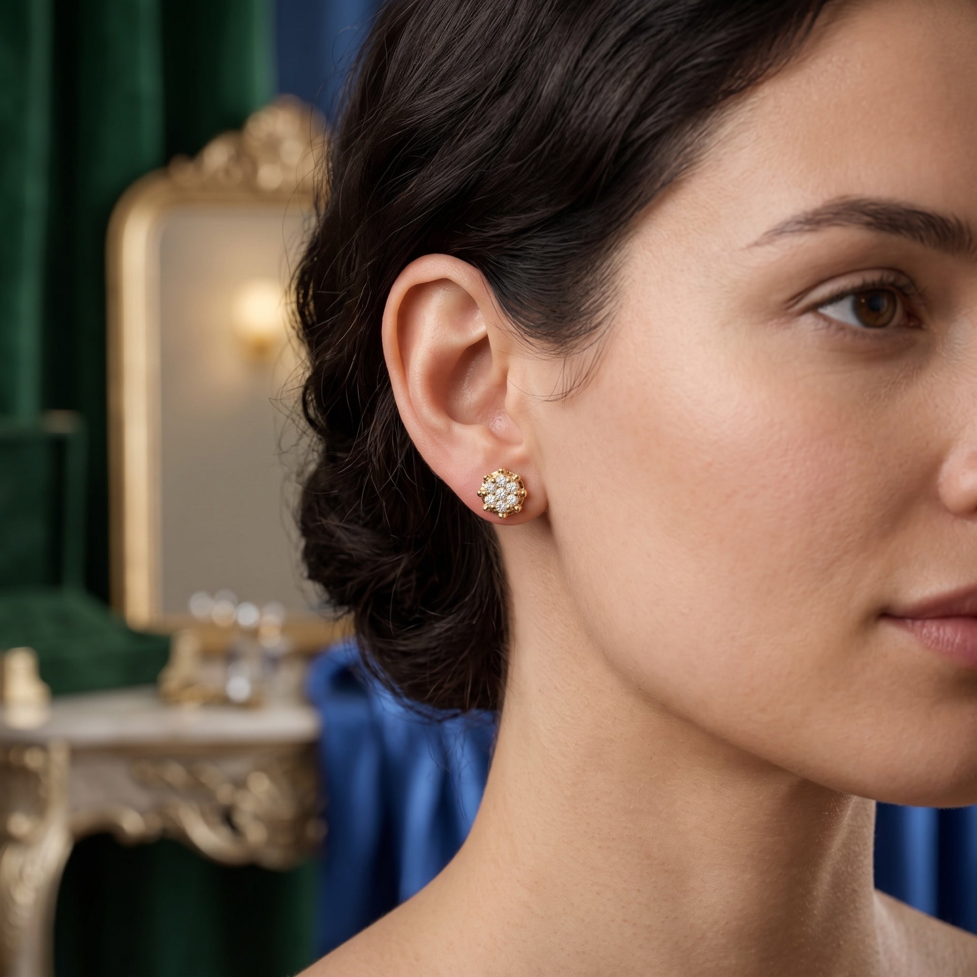 Golden Blossom Lab Grown Diamond Studs