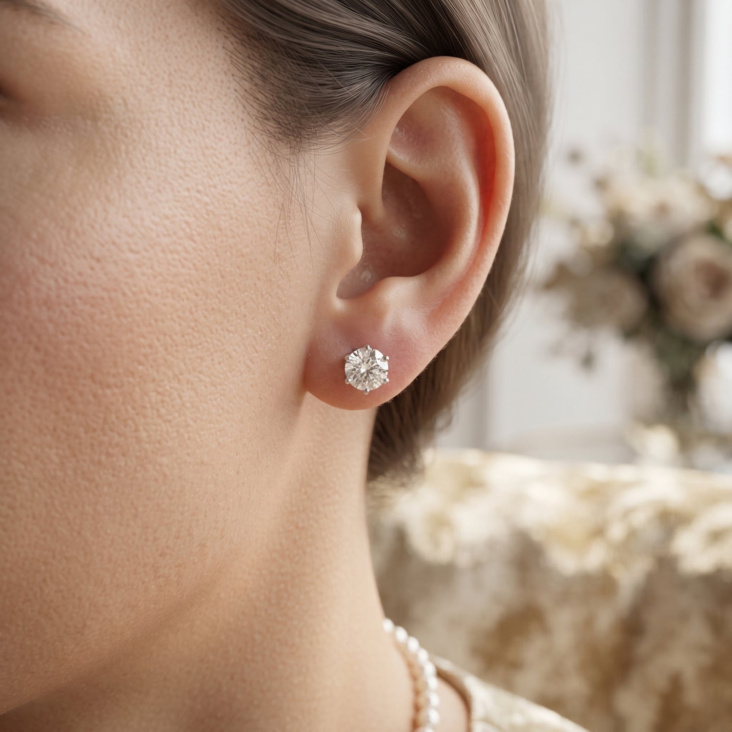 Lumière Solitaire Lab Grown Diamond Earrings