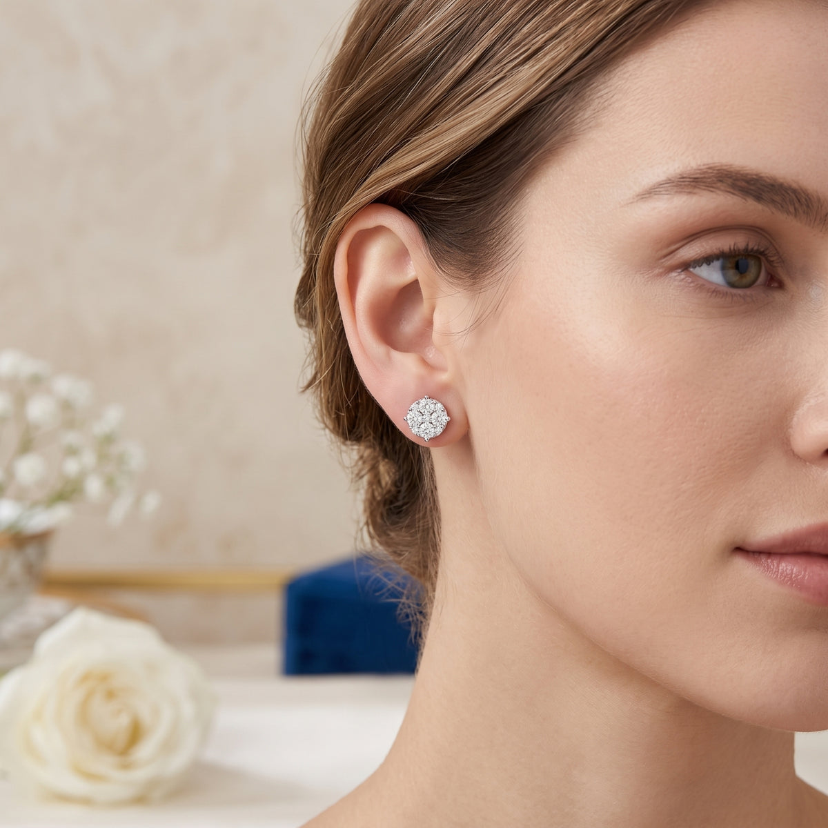 A close-up of a woman&