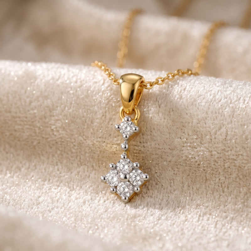Marbella Gold Plated Lab Grown Diamond Pendant