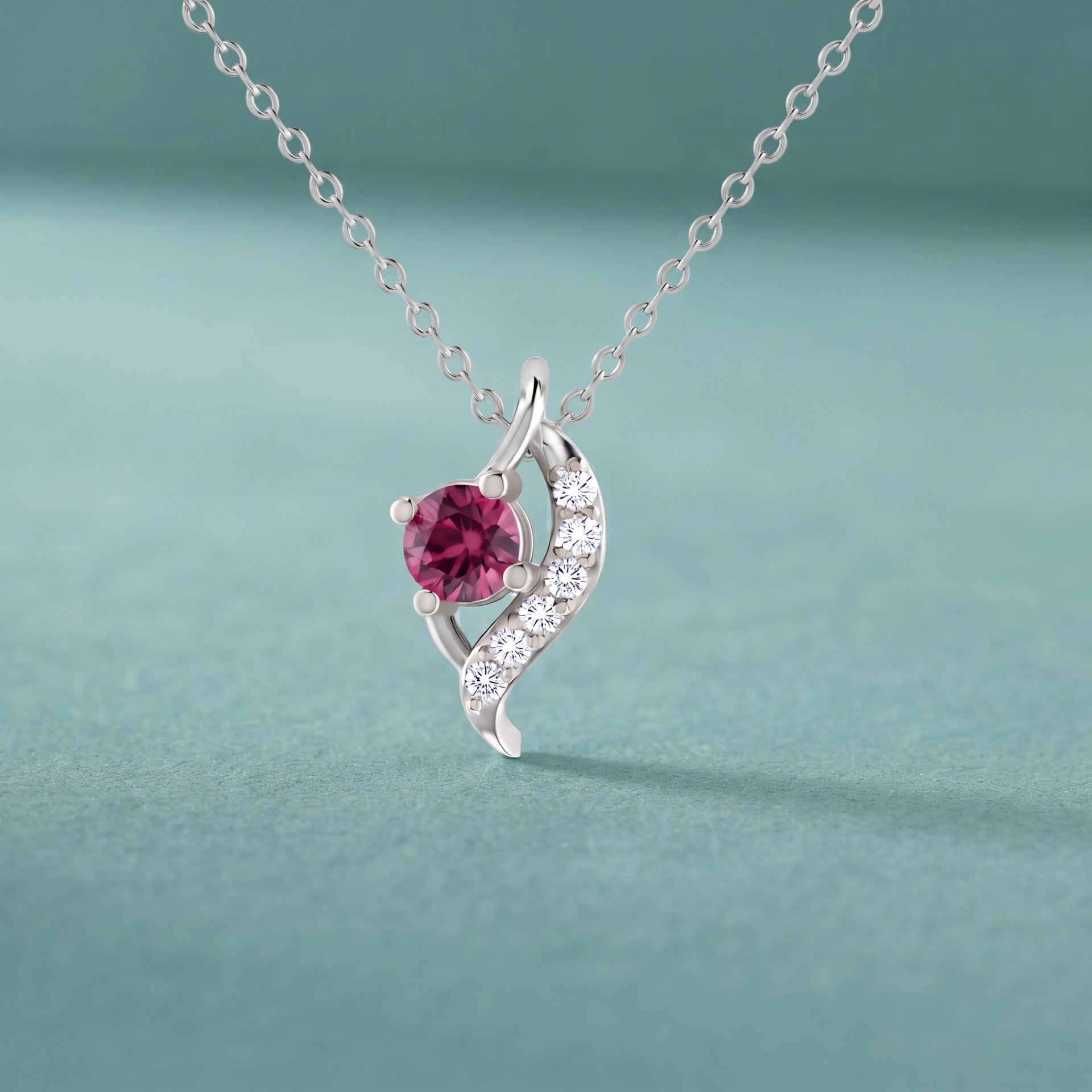 Tender Love Platinum Plated Lab Grown Diamond Pendant