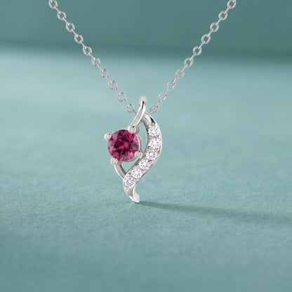 Tender Love Platinum Plated Lab Grown Diamond Pendant